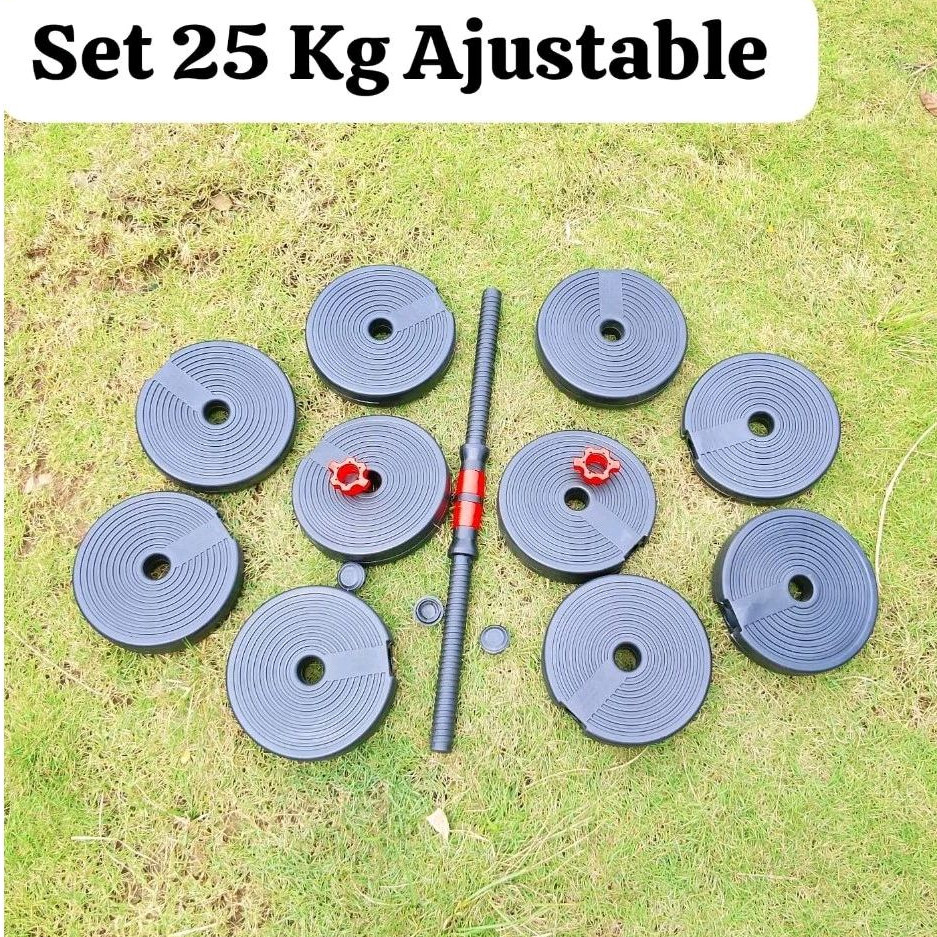 dumbell SET 25 KG ( TANPA ISI ) barbel SET 25 KG  kosongan