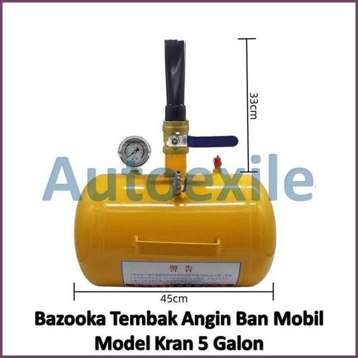 NEW BAZOOKA TEMBAK ANGIN BAN MOBIL 5 GALON MODEL KRAN - BASOKA BAZOKA TIRE TYRE BEAD SEATER AIR BOOS