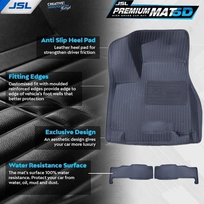 All New Rush Terios Karpet Mobil 5D JSL Mat Model Diamond