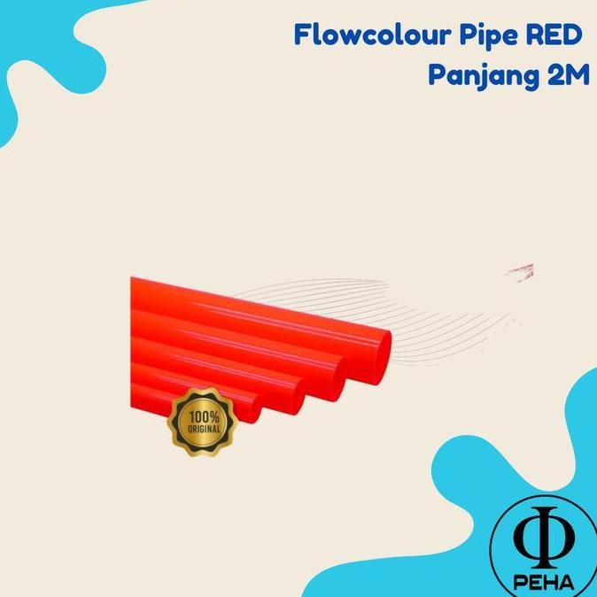 

Flowcolour Pipe 25mm dan 32 mm RED Panjang 2M CO