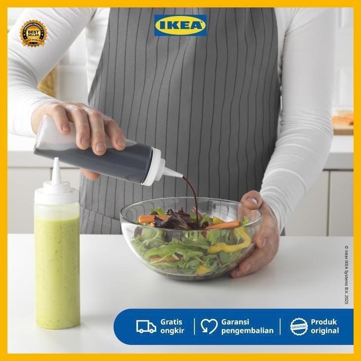 (Termurah) Ikea Grilltider Botol Pencet Untuk Saus / Kecap 330Ml Isi 2Pcs Plastik Bestseller