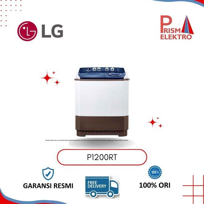 INSTAN LG P1200 MESIN CUCI 2 TABUNG 12KG LOW WATT LARIS