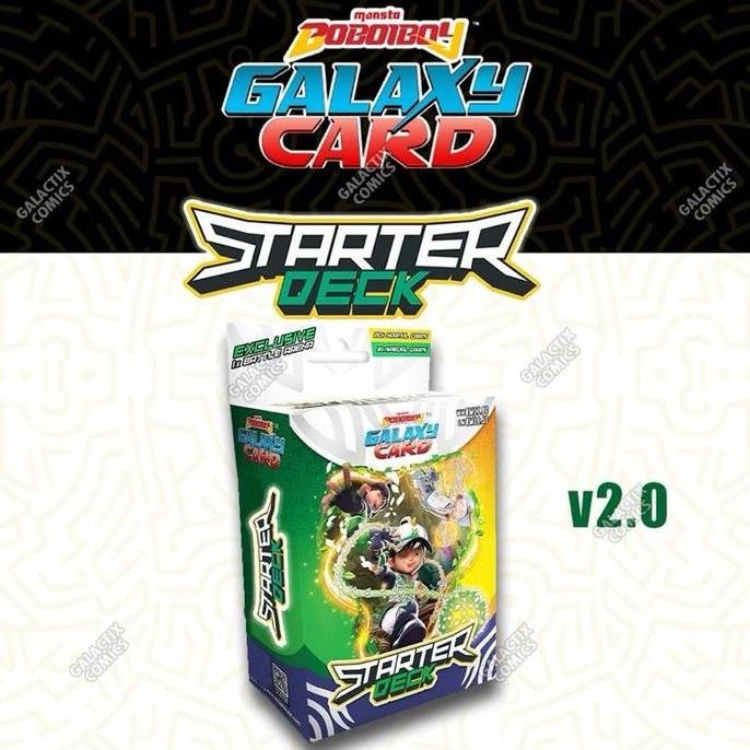 NEW  BoBoiBoy Galaxy Card Starter Deck - 23 Cards + 1 Battle Arena - Version 1.0 2.0 3.0 4.0 5.0 6.0