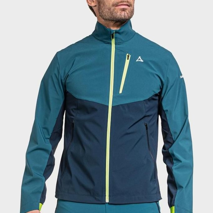 INSTAN SCHOFFEL AVDALEN SOFTSHELL MENS GREEN JAKET HIKING TREKKING WINTER ORIGINAL LARIS
