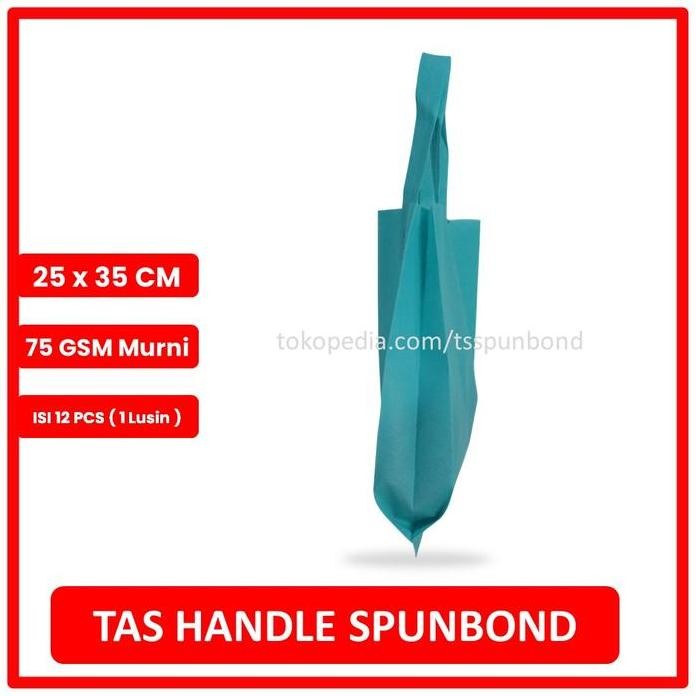 

Exclusive Tas Spunbond Handle Ukuran 25X35 Lusinan - Warna Hijau Tosca