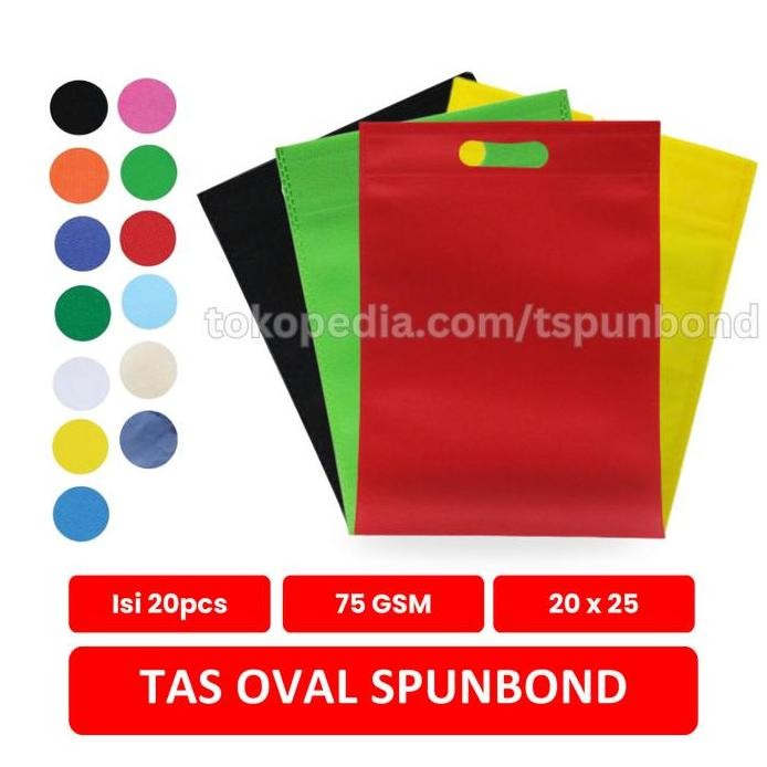 

Recomended Goodie Bag Spunbond Oval Ukuran 20X25 Kodian - Banyak Warna