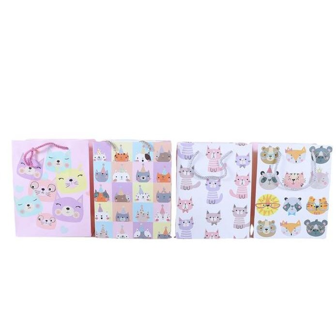 

Top Paperbag Jumbo Birthday Animal Cat Diamond Manik Gift Bag Lucu