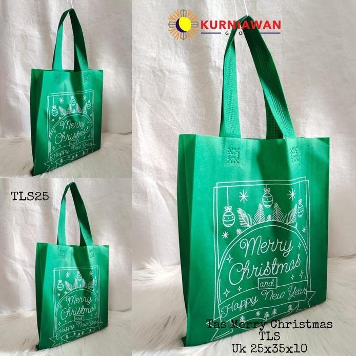 

Promo Tas Natal Merry Christmas Tali Lipat Samping Uk 25X35