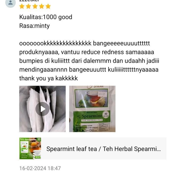 

HS SEHATKUHERBAL SPEARMINT TEA UNTUK JERAWAT HORMON DAN PCOS