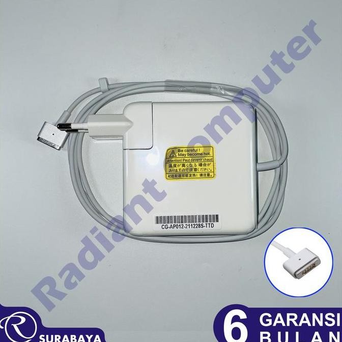 TERMURAH - Adaptor Charger Original Apple Macbook Pro Retina 2012 Magsafe 2