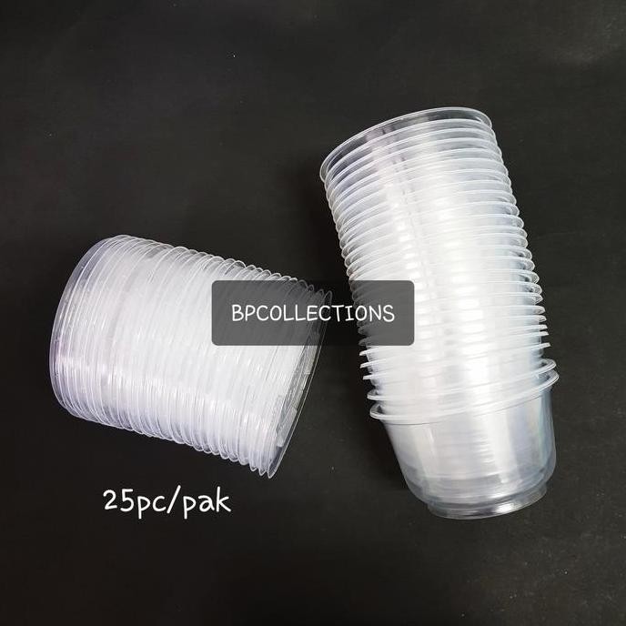 500 pcs THINWALL 320ML 400 450 ML MANGKOK PLASTIK PUSPAN GROSIR 1 DUS