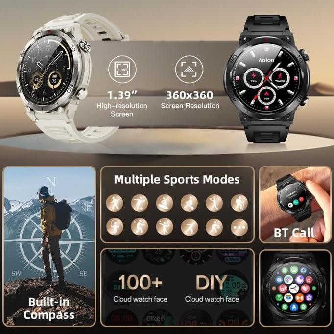 Aolon Navi R2 Navir2 Smartwatch Gps Sport Tracking Map Smart Watch Allshop