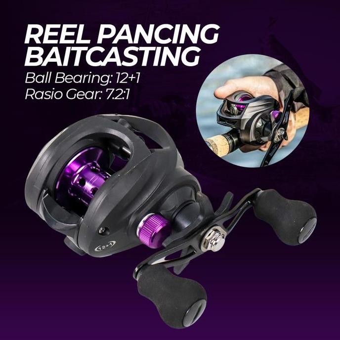 Reel pancing 8Kg BC Casting katrol penggulung pancing kasting Reel Pancing Baitcasting Fishing Reel 