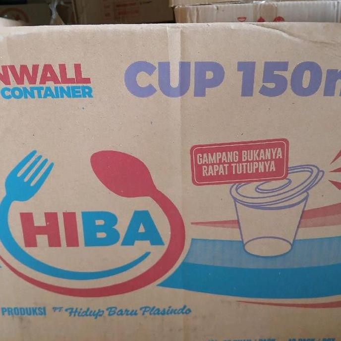 25pcs Cup Puding 100ml 150ml / Thinwall Cup Puding Hiba 100ml 150ml / Sauce Cup