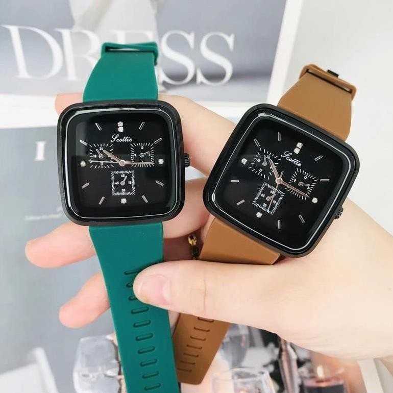 Kuke Morymony - Jam Tangan Wanita Dan Pria Sporty Korean Fashion Analog Quartz Strap Ua-86