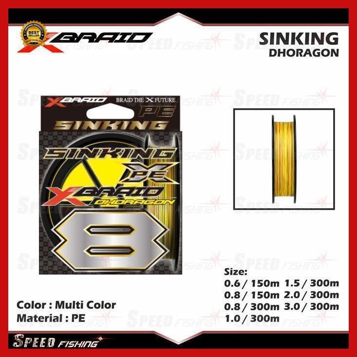 Cod - Pe Ygk Xbraid Oh Dragon X8 Sinking Line Ygk Bestseller