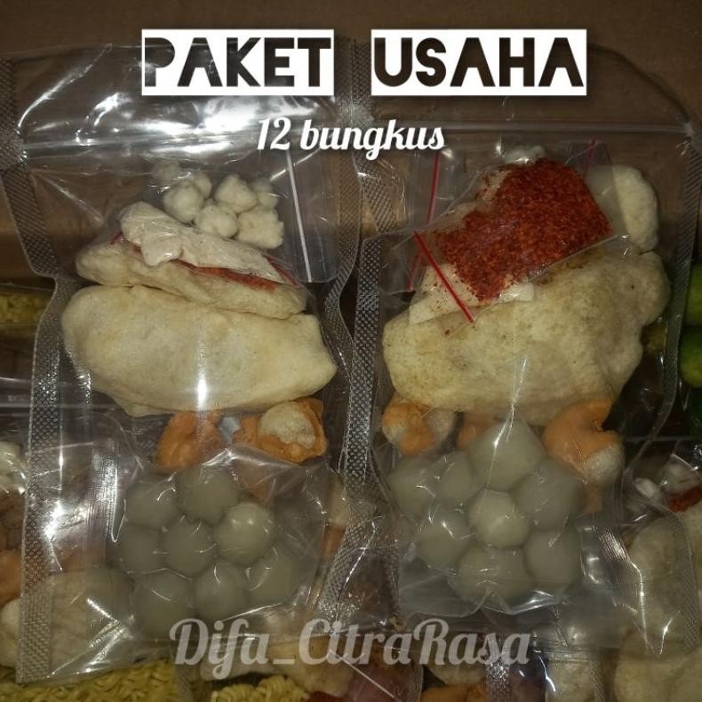

TERLARIS PAKET 12 PCS BASO ACI,CUANKI MIX,SEBLAK MIE DLL,PAKET JUALAN Siap kirim