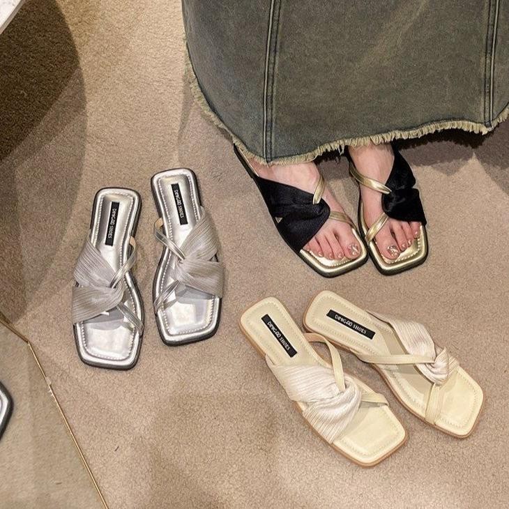 Bf888S Needxuss -#A87 Sandal Kekinian Fashion Wanita Import Premium Quality Korea Sytle Free Box Pk3