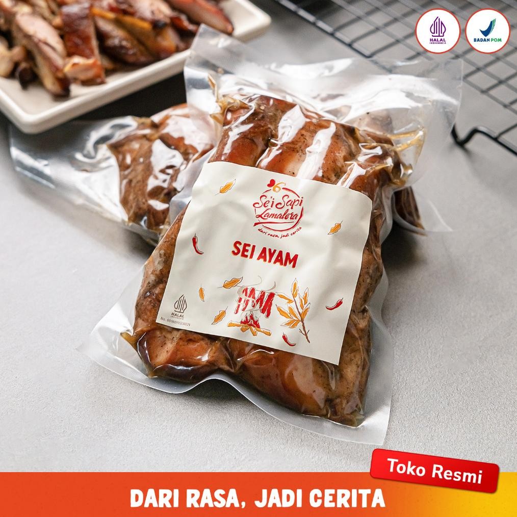 

TERLARIS Sei Ayam Lamalera 250gr Asap Halal Juicy Siap kirim