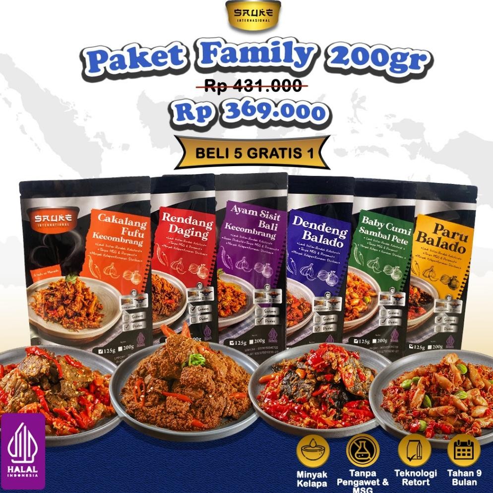 

TERMURAH SAUKE Paket Family Beli 5 Gratis 1 Lauk Siap Saji Siap kirim