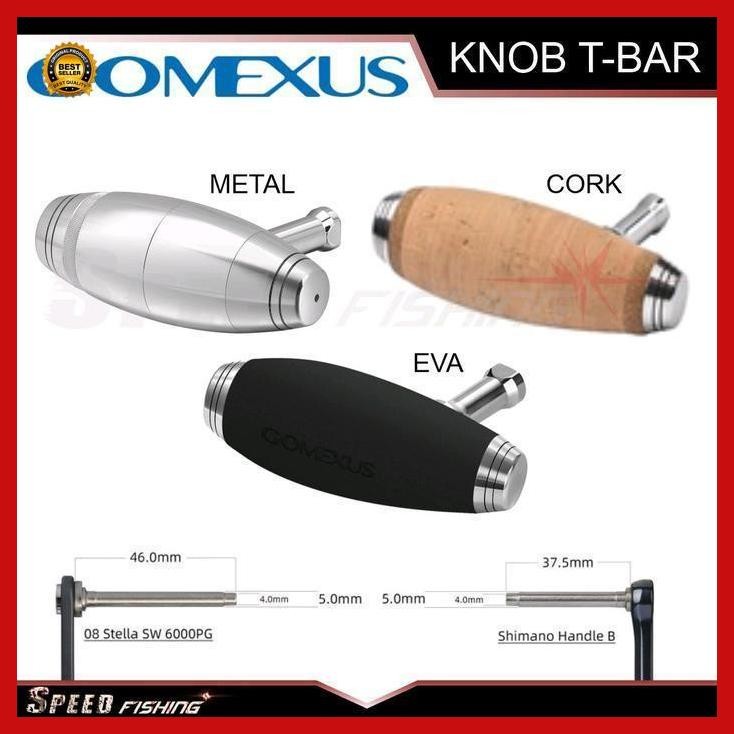 Cod - Knob Handle Gomexus T-Bar Eva Metal Cork 85 100 Knob Reel Pancing T Bar Abu Jig Bestseller