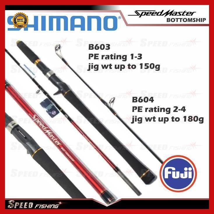 "Cod" - Joran Pancing Shimano Speed Master Bottomship B603 B604 Joran Baitcast Bestseller
