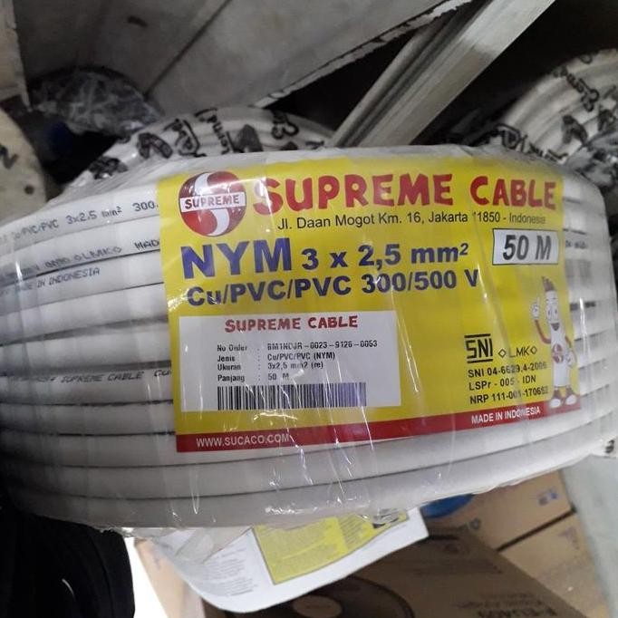Promo NYM 3x2.5 mm Supreme / Kabel Supreme / Kabel Listrik Supreme COD