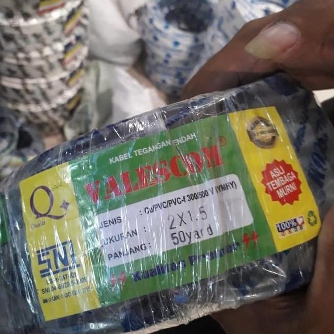Promo Kabel Serabut Murah Nyyhy 2x1.5 SNI / Kabel Listrik Serabut Hitam COD