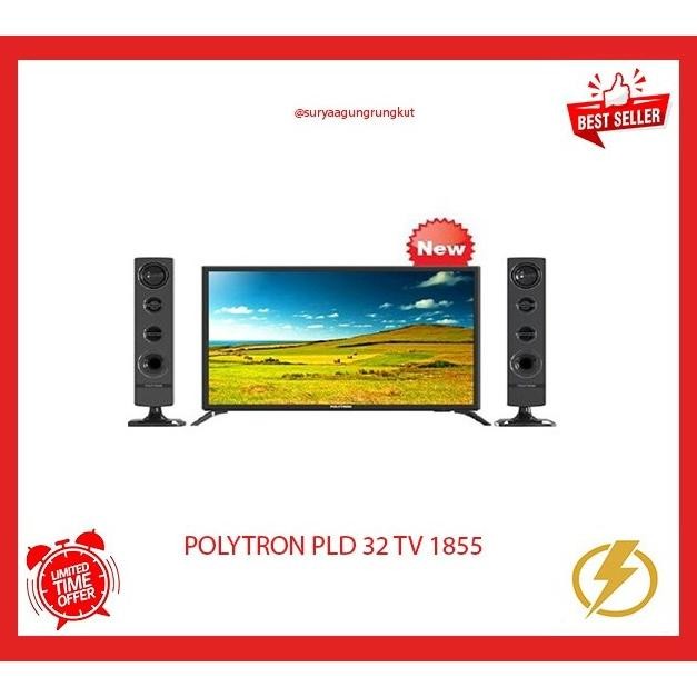 ''Terlaris" Digital Led Tv Polytron 32 Inch Speaker Tower - Pld 32 Tv 18 Murah