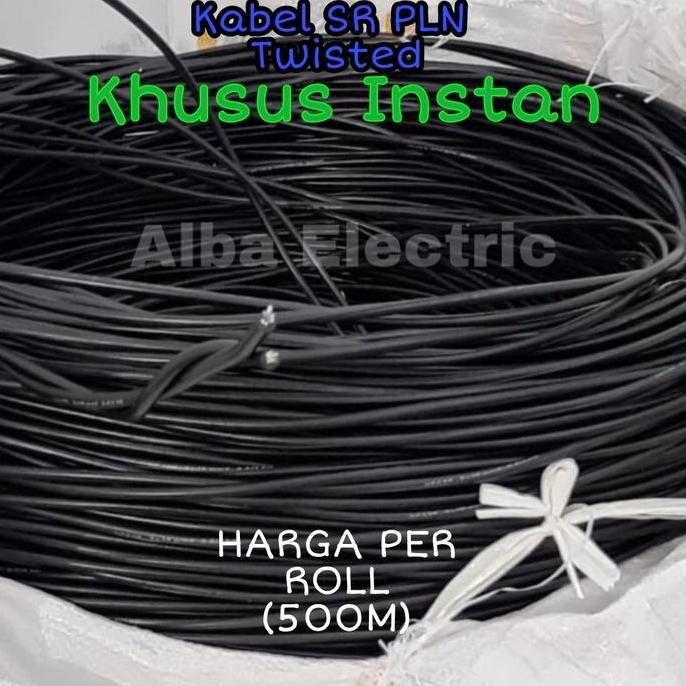 Promo Kabel Twisted 2x10MM PLN Twist SR Listrik 500 Meter Full Tarik Kabel COD