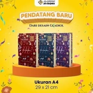 Al Quran BESAR Attaqwa FLORAL GLADIOL Ukuran A4 Gratis Cetak Nama Al Quran Hafalan Lengkap, Kualitas