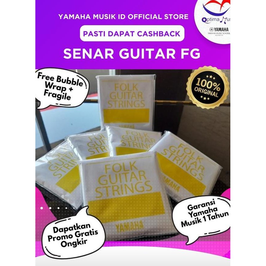 Senar Gitar Yamaha String Fg Folk Gitar 1 Set