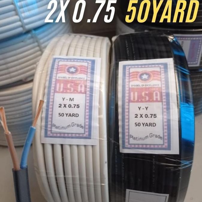 Promo Kabel serabut 50 Yard NYMHY 2x0.75 kabel listrik 50 Yard COD