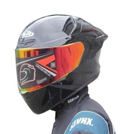 Helm FULL FACE TTC SOLID Hitam Doff Visor Hitam II Helm Pria Paket Ganteng SNI Motorcycle FS