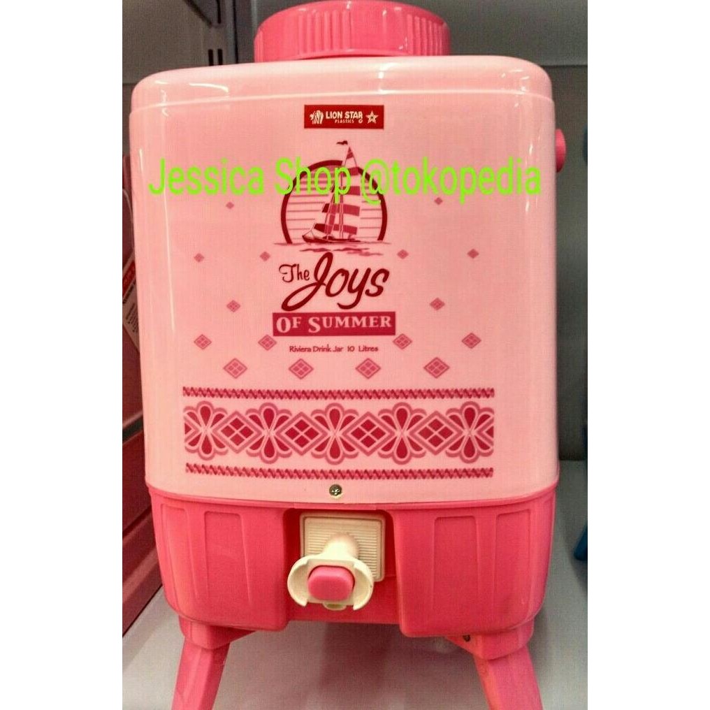 HARGA DISC - Dispenser Air Minum / Riviera Drink Jar Lion Star Uk. 10 Lt