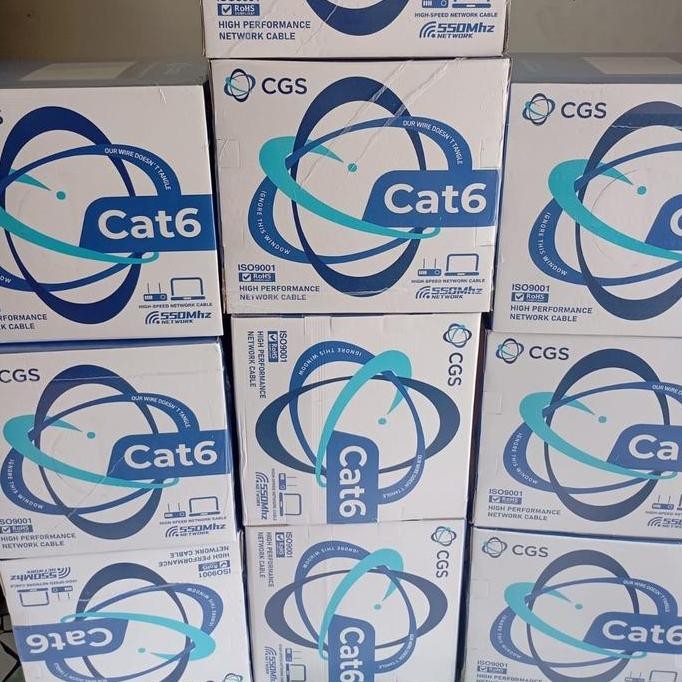 Terbaik Kabel Utp Cat.6 Full Cooper 23-Awg 4Pr /Kabel Lan  Sekelas Comscope 100% Ori