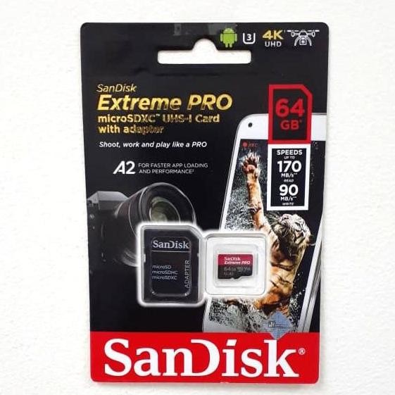 Terbaik Micro Sd Sandisk 64Gb Extreme Pro 64 Gb 100% Ori