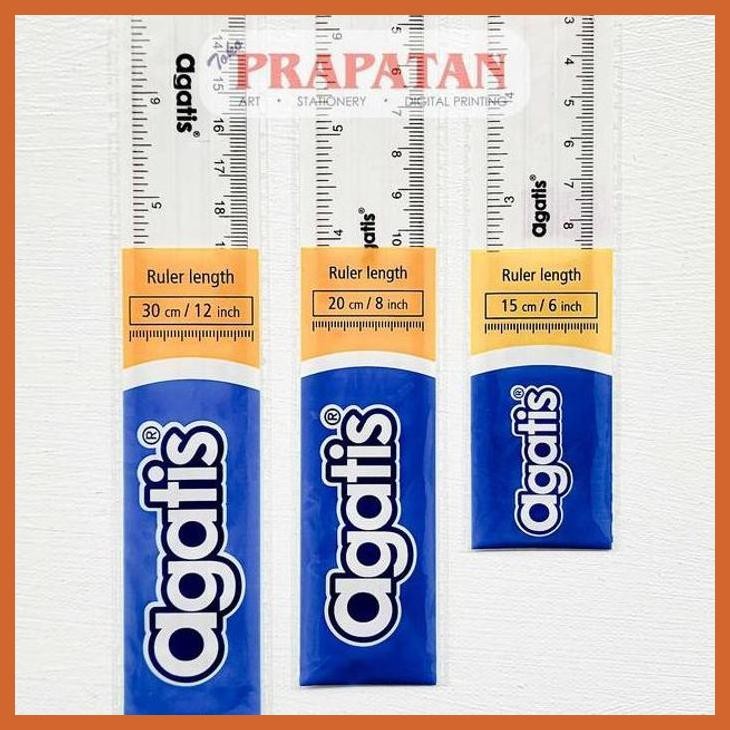 

(ATK) PENGGARIS AGATIS 15-30CM | RULER ALAT TULIS LUKIS SEKOLAH KULIAH GAMBAR KANTOR