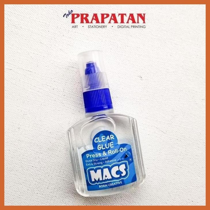 

(ATK) MACS CLEAR GLUE PRESS & ROLL-ON 50G / LEM CAIR ALAT TULIS LUKIS SEKOLAH KULIAH GAMBAR KANTOR