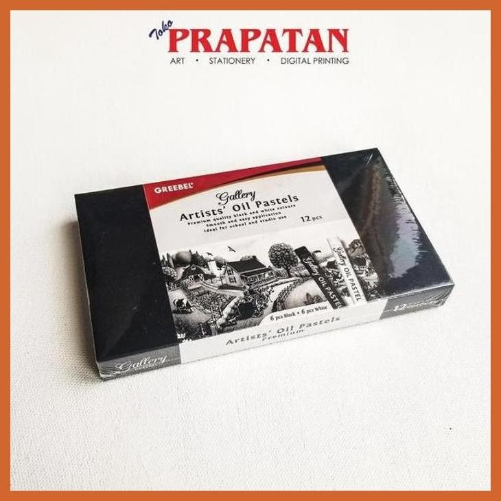 

(ATK) GREEBEL ARTIST OIL PASTEL 12 PCS BLACK & WHITE 612-BW ALAT TULIS LUKIS SEKOLAH KULIAH GAMBAR KANTOR