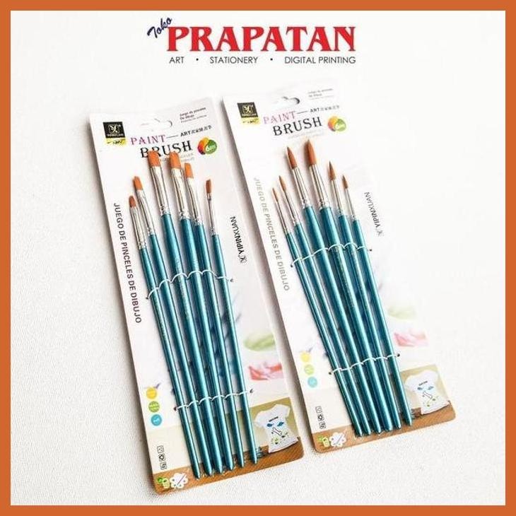 

(ATK) KUAS LUKIS YIPINXUAN 577 SET 6 PCS / YIPINXUAN PAINT BRUSH SET ALAT TULIS LUKIS SEKOLAH KULIAH GAMBAR KANTOR