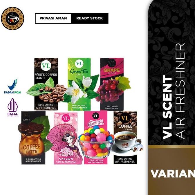 DF378>> VL Scents Car Freshener Parfum Mobil Aroma White Coffee | VL Scent Pengharum Mobil | Penghar