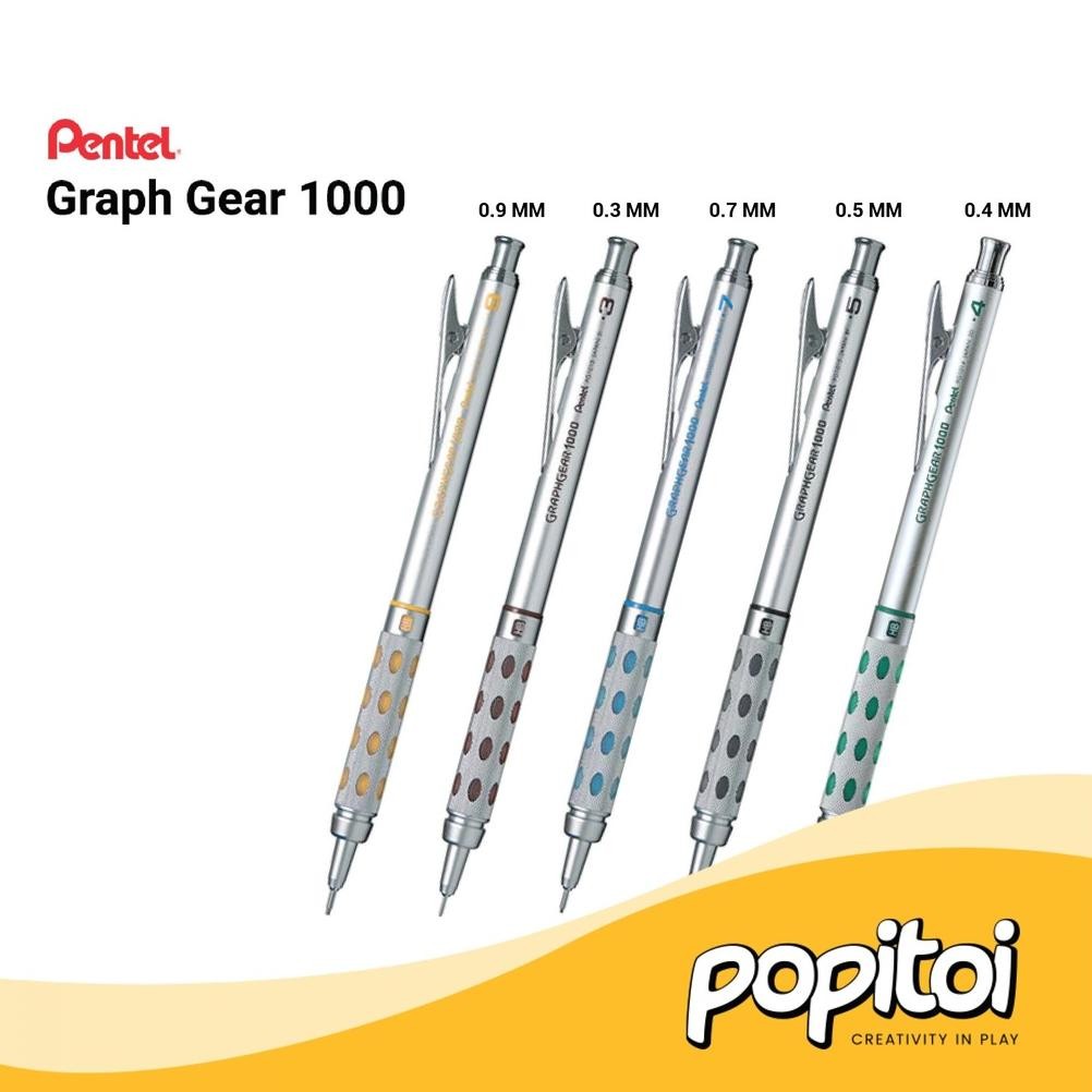 

Original Pentel Graph Gear 1000 Mechanical Pencil Graphgear Pensil Mekanik Ta-68