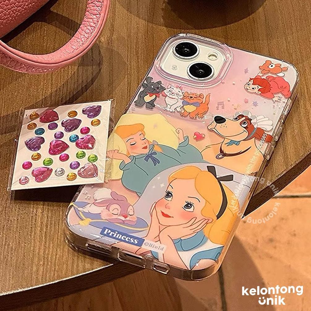 Termurah Kelontong Unik | (Free Diy Sticker) Princess Acrylic Case With Diy Sticker - Hardcase/ Casi