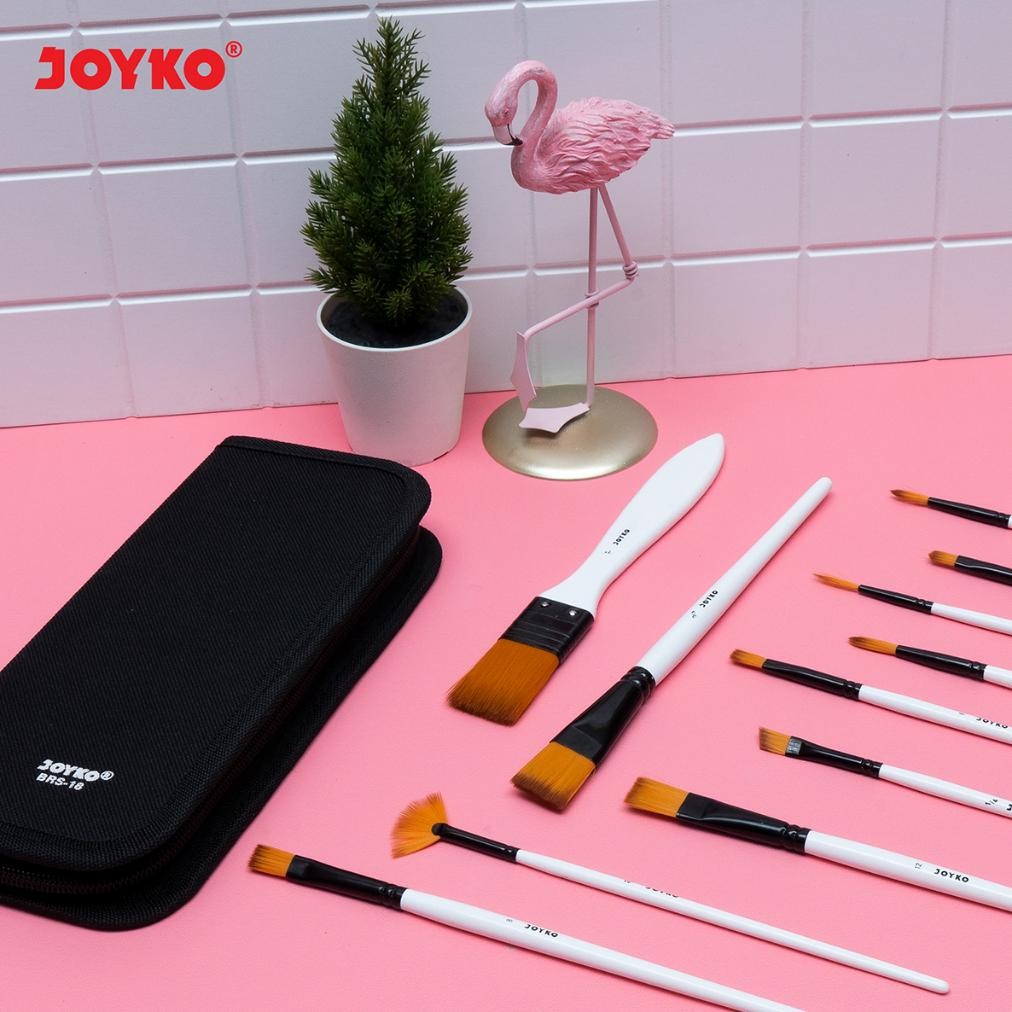 

Promo..!!! Joyko Art Brush Set / Set Kuas Lukis Cat Acrylic Watercolour Brs-18 Iq45