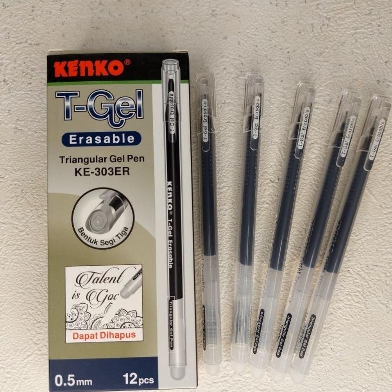 

Promo Pulpen Triangular Gel Pen ,Bisa Dhapus Kenko Ke-303Er/ Per Pak -79