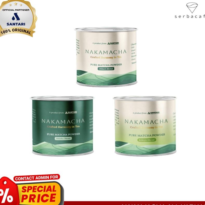 

Nakamacha Pure Matcha Powder All Variant 100 Gr