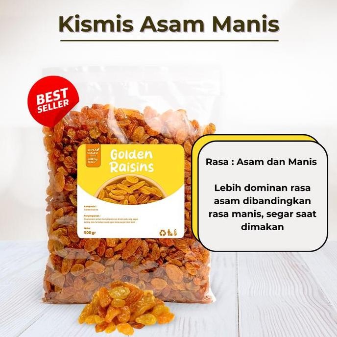 

Kismis Arab Premium 1 Kg - Golden Sweet Dark Raisin Original Oleh Oleh Haji Umroh