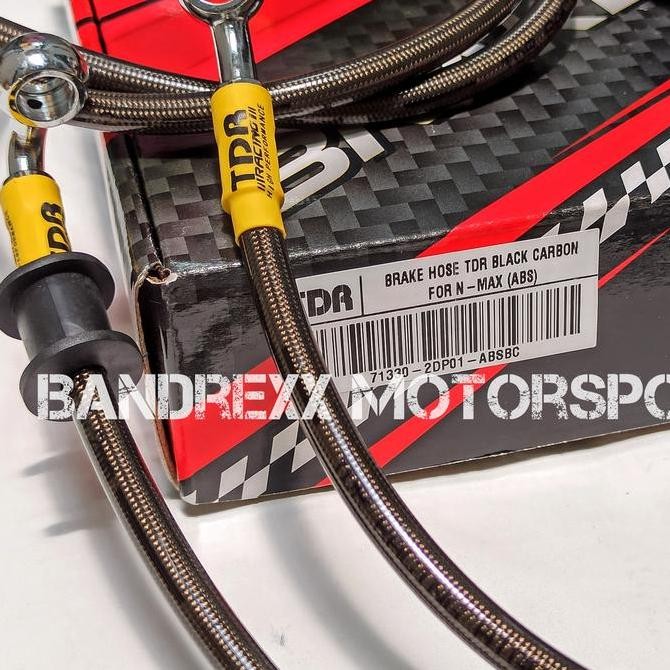 Selang Rem TDR Racing Black Carbon For Yamaha Nmax Abs - Nmax 2020 Abs Original