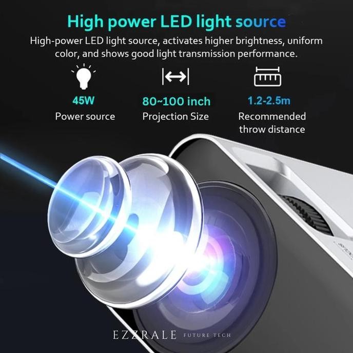 Termurah Ezzrale Ez320 Mini Led Projector (150 Ansi) Ori